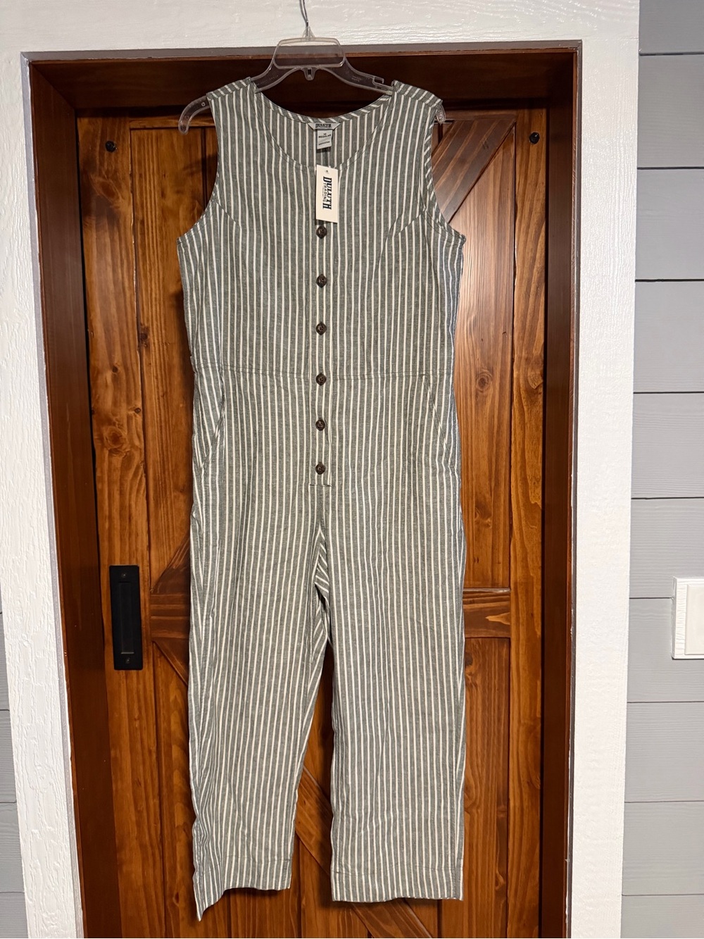 Duluth Trading co Overeasy Lightweight Hemp Jumpsuit size 10 Regular
